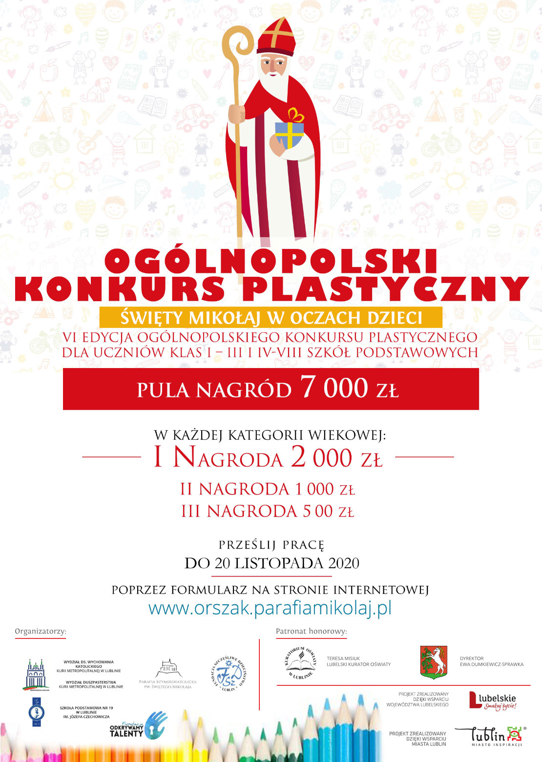 OGÓLNOPOLSKI KONKURS PLASTYCZNY 2020 „Święty Mikołaj W Oczach Dzieci ...