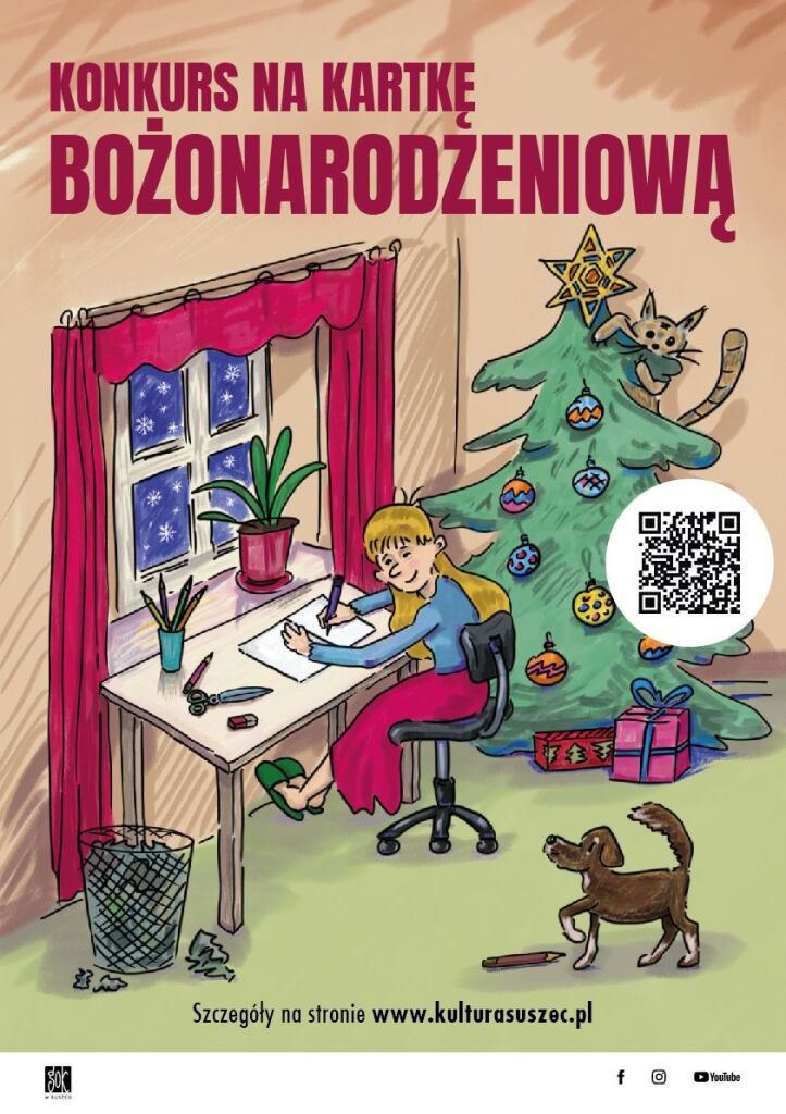 Konkurs_kartka_Bożonarodzeniowa_2023 - Plakat_A3_QR